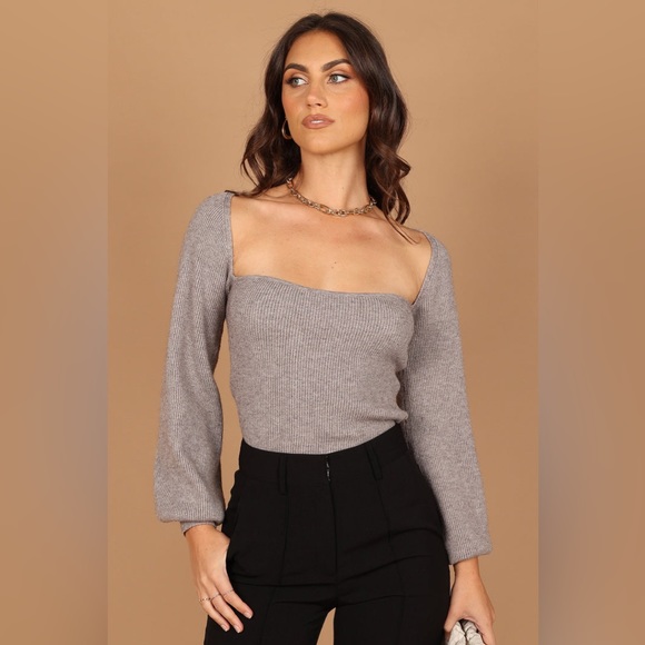 Gray Knit Sweater - Picture 2 of 5